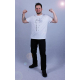 Koszulka BIAŁA z nadrukiem Masterchef bluza kucharska, t-shirt
