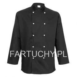 Bluza kucharska CHEF czarna na guziki