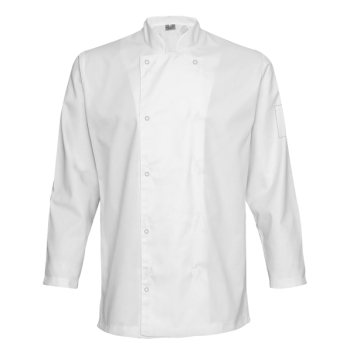 Bluza kucharska Chef na napy z kieszonką na rękawie (55% cotton, 3% elastan)