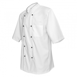 Bluza kucharska Cool z siatka na plecach i lamówką